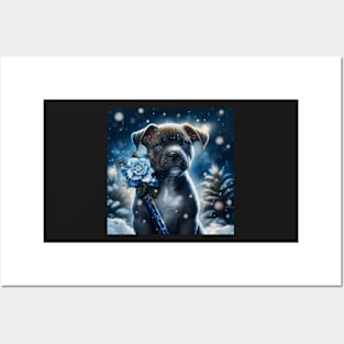 Enchanted Staffy Puppy Posters and Art